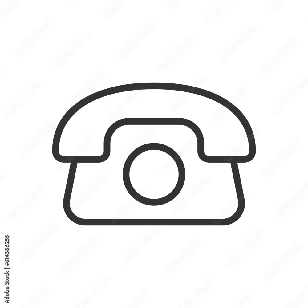 Poster phone outline vector icon isolated on white background. phone line icon for web, mobile and ui desig