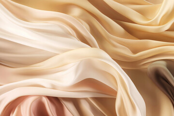 Soft pastel silk texture background illustration (Generative AI)