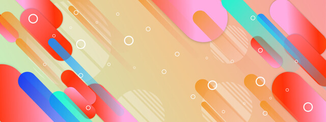 Vector modern business background with geometric shapes colorful colourful