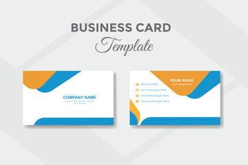 Modern presentation creative business card template design.
