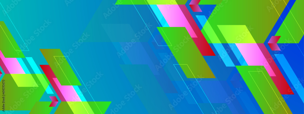 Wall mural vector geometric background colorful colourful abstract