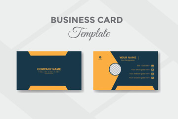 Modern creative and professional business card design template.