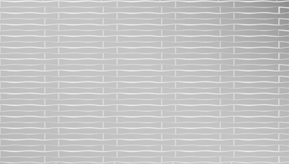 Gray ceramic tiles bathroom wall vector. Flat zigzag rectangle pattern background.