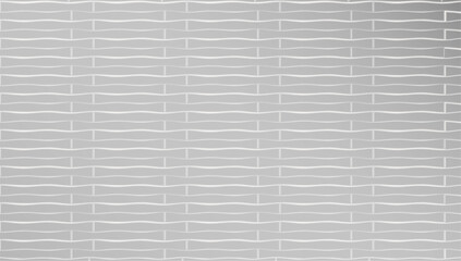 Gray ceramic tiles bathroom wall vector. Flat zigzag rectangle pattern background.