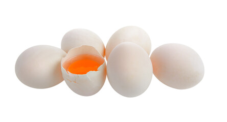 Duck eggs on transparent png