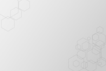 Geometric background with hexagon surface. Free space for design with template of hex. Line of hexagon.