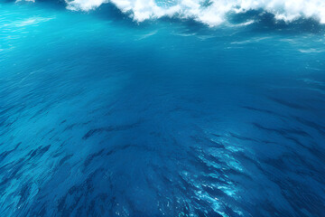 Fototapeta na wymiar blue sea water, generative ai