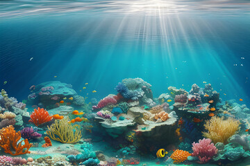 coral reef, genrative ai