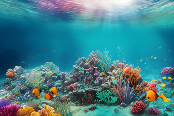 Fototapeta na wymiar coral reef, ai generated
