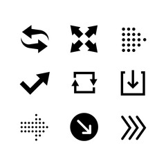 Arrow vector collection. Arrow. Cursor. Modern simple arrows. Vector illustration