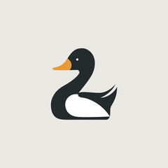 Vector image of a duck design