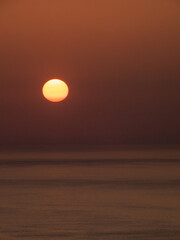 sunset on the beach