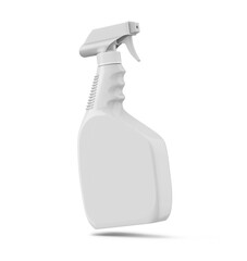 Detergent Cleaner Spray Bottle Blank 3D Rendering