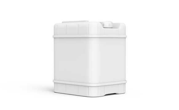 5 Gallon Container Square Tight Head Pail 3D Rendering