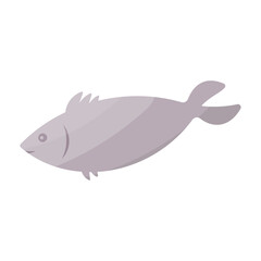 fish swimming water raw cook icon element