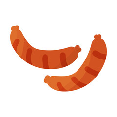 sausage meat barbecue fry cook icon element