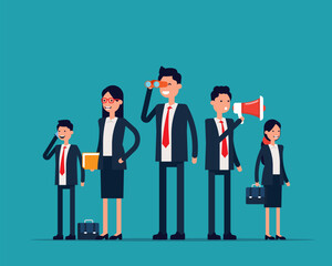 The Best team, Business person group working. Vector illustration business team concept