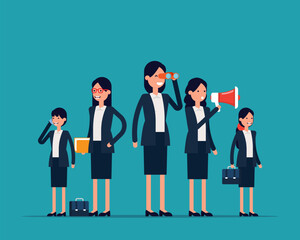 The Best team, Business person group working. Vector illustration business team concept