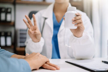 doctor recommends medication for the patient.