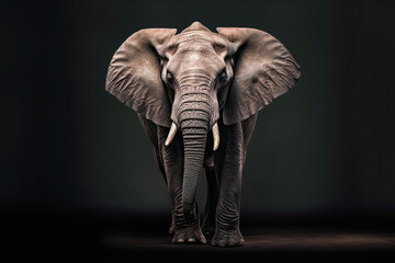 Fototapeta na wymiar Elephant, the majestic creature of the wild. Grandeur and strength, paired with gentle nature., symbol of wisdom and beauty in the animal kingdom.