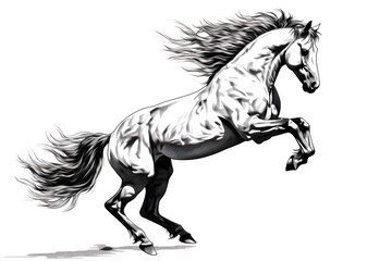 Obraz na płótnie Canvas Wild horse illustration