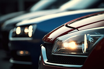 Obraz premium Close-Up Shots of Generic Vehicles. created with Generative AI