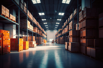 Powerful Warehousing Solutions Boosting Efficiency for Industrial and Logistics Companies. created with Generative AI