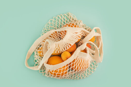 reusable string bag for eco shopping,textile fruit and vegetables bag