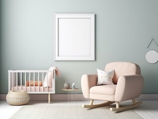 baby room interior. Generative AI