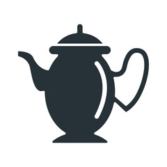 Tea pot icon vector on trendy design
