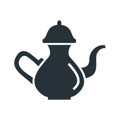 Tea pot icon vector on trendy design