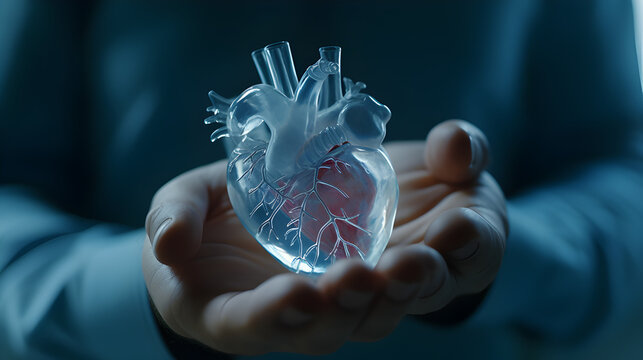 heart of body human with no artificial background 