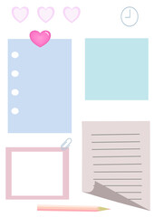 Daily planner post it remind paper for making some note , paper ,reminder 