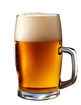 glass of beer realistic.ai generate
