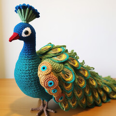 Obraz premium plushie peacock toys for children