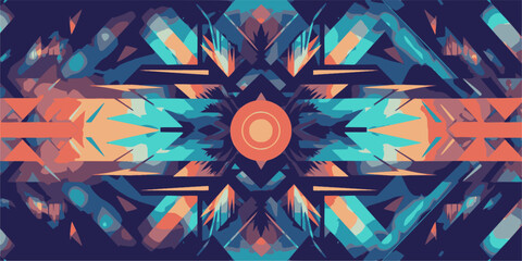 Native american heritage month, Indigenous Peoples' Day , International Day of the World's Indigenous Peoples or Native American Day. Vector banner. Background with a pattern of feathers. 