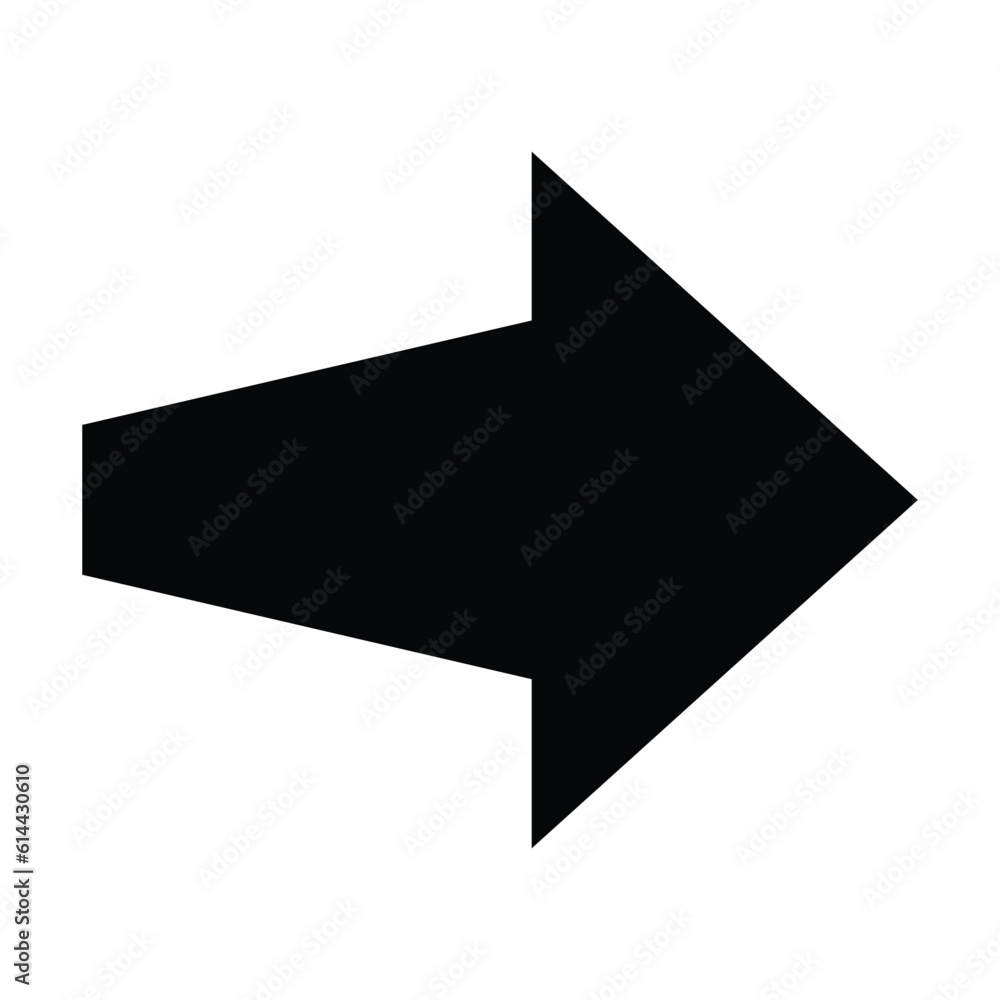 Poster arrow icon. modern simple arrow or cursor. directional arrow flat style isolated on white background