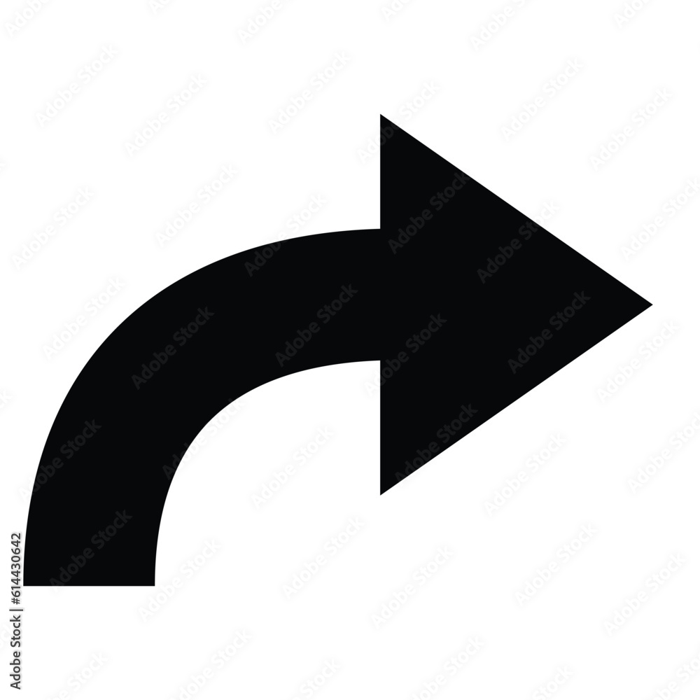 Poster arrow icon. modern simple arrow or cursor. directional arrow flat style isolated on white background