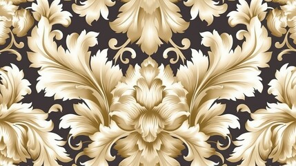 Baroque ornament vintage pattern background (Ai generated)