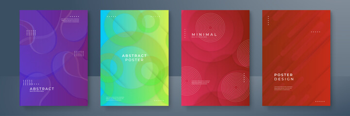 Abstract gradient colorful colourful poster and cover design background. Vector illustration