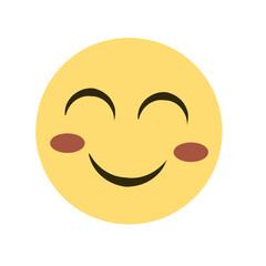 Cute face emoticon