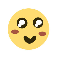 Cute face emoticon