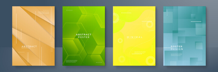 Abstract geometric pattern background for brochure cover design. Colorful colourful vector banner template