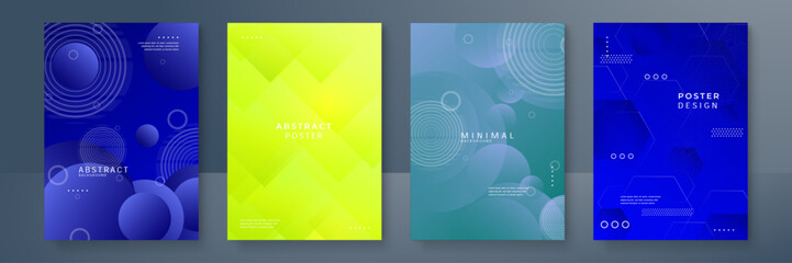 Abstract trendy gradient colorful colourful flowing geometric pattern background texture for poster cover design. Minimal color gradient banner template. Modern vector wave shape