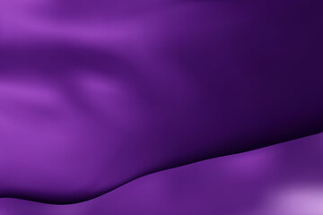 The luxury of dark purple fabric texture background. Closeup of rippled silk fabric. Stacked silk fabrics. Dark purple background. 3D vector illustration.