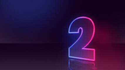 2 neon number