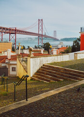 bridge in the city. Lisbon