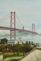 Fototapeta na wymiar bridge in the city. Lisbon