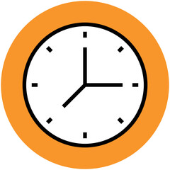 A customizable flat icon of alarm clock 