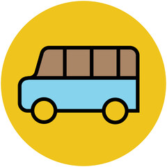 Download flat icon vector of van 